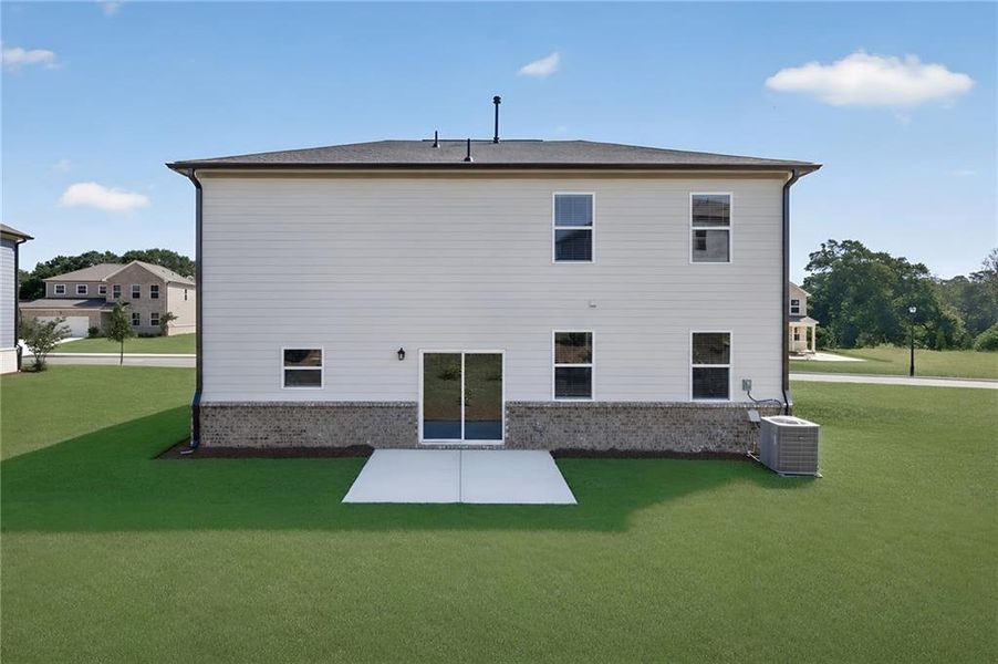Exterior details and patio area of a home in Apalachee Hills, Bethlehem (Image 3).