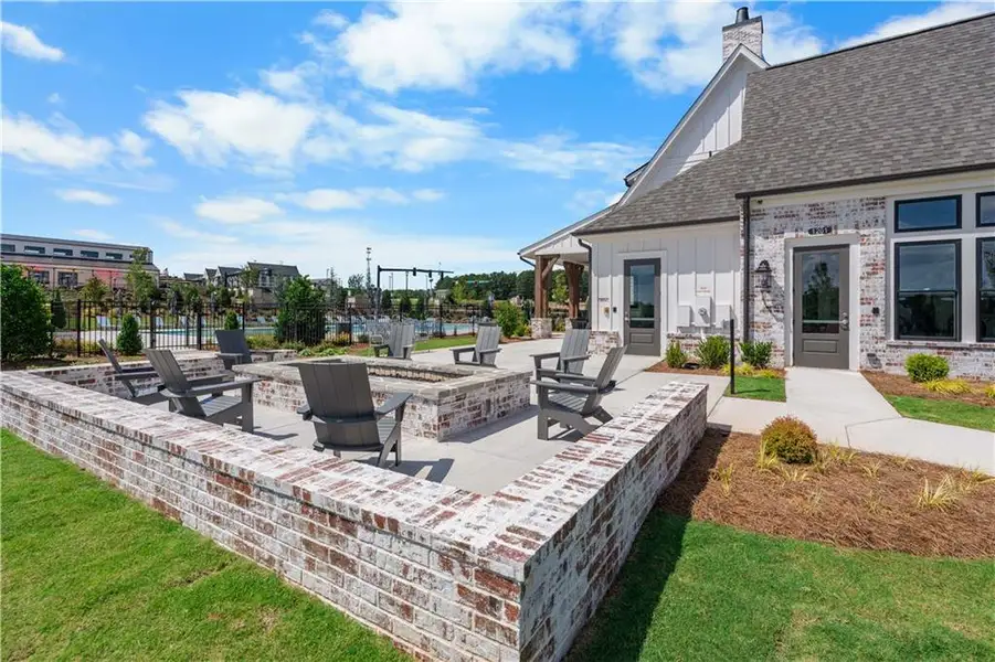 Exterior details and patio area of a home in Waterhaven, Cumming (Image 23).