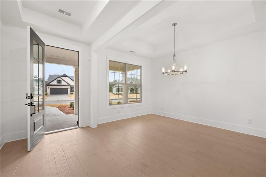 Spacious, unfurnished interior of a new home in Soleil Belmont Park, Canton (Image 45).