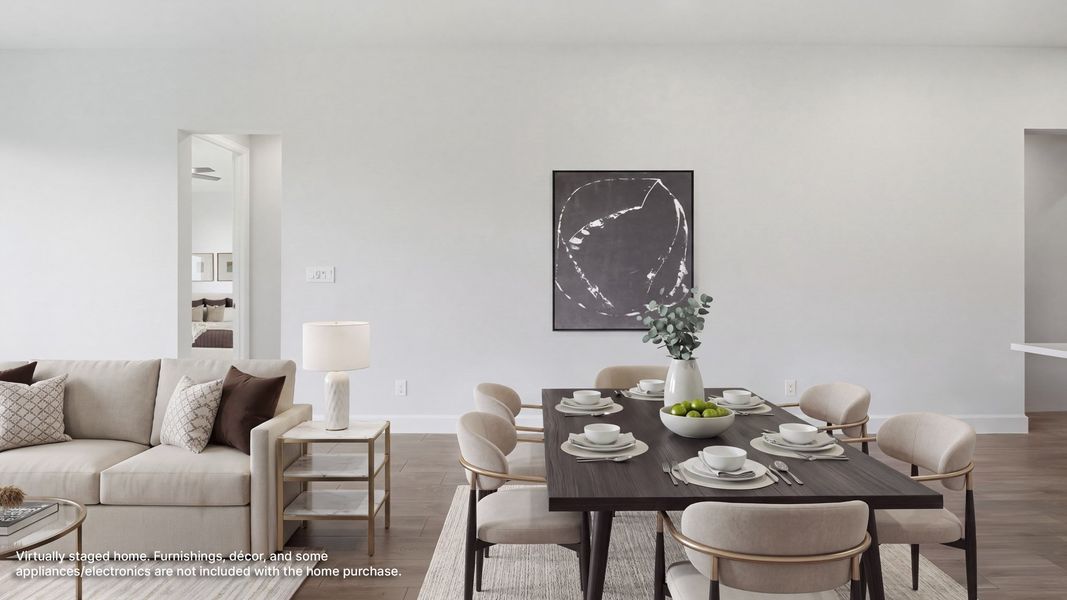 Furnished interior view inside a new home in Meraki, Forney (Image 9).