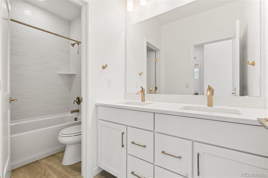 Furnished interior view inside a new home in Harmony at Solstice, Littleton (Image 16).