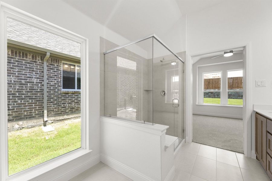Representative furnished interior of a home built from the Trenton by Pacesetter Homes in Keeneland, Aubrey (Image 12).