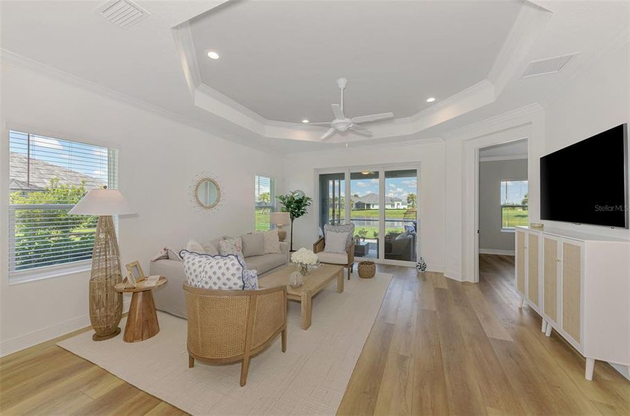 Furnished interior view inside a new home in , Sarasota (Image 6).