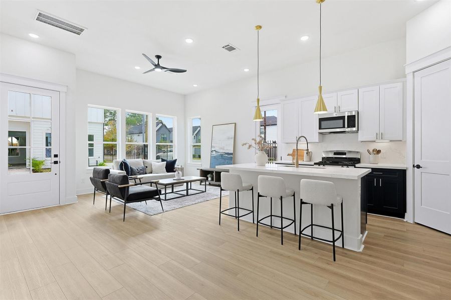 Furnished interior view inside a new home in , Houston (Image 12).