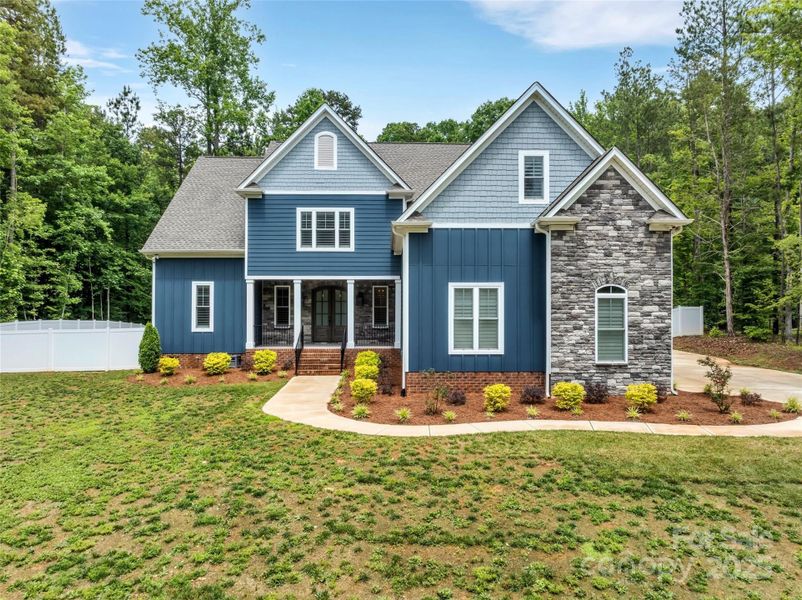 Front exterior of a new home in , York, SC, highlighting curb appeal (Image 25). Front exterior of a new home in , York, SC, highlighting curb appeal (Image 25).
