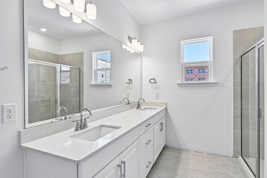Furnished interior view inside a new home in Terraces at the Exchange, Fort Mill (Image 3).