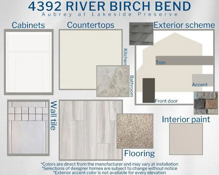 Aubrey - Colors for this home