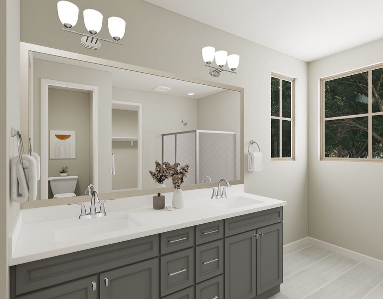 Representative furnished interior of a home built from the Azalea Plan 3005 by Tri Pointe Homes in Waterston Central, Gilbert (Image 13).