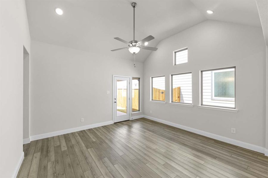 Representative unfurnished interior of a home built from the Corrigan by Pacesetter Homes in Elevon, Lavon (Image 23).