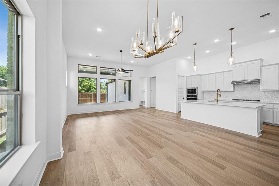 Furnished interior view inside a new home in Karis - Village Series, Crowley (Image 6). Furnished interior view inside a new home in Karis - Village Series, Crowley (Image 6).