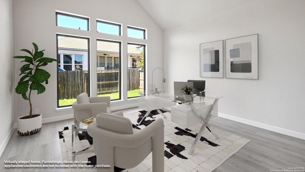 Furnished interior view inside a new home in Veramendi 60', New Braunfels (Image 13).