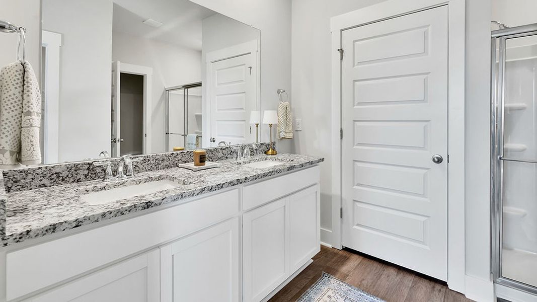 Furnished interior view inside a new home in Indigo Preserve, Leland (Image 17).