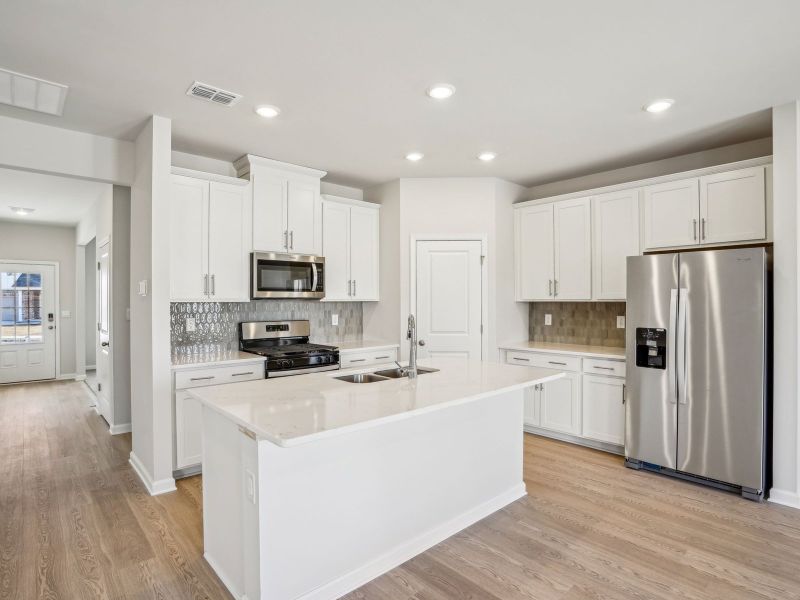 Furnished interior view inside a new home in Parkside at Grayson, Grayson (Image 5).