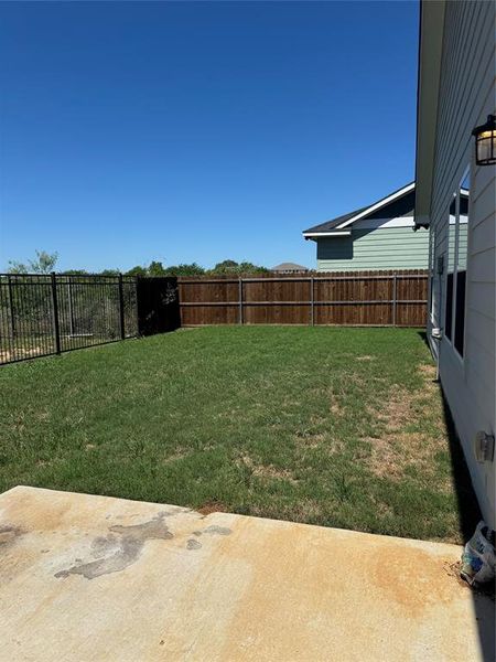 Exterior details and patio area of a home in , Crowley (Image 3). Exterior details and patio area of a home in , Crowley (Image 3).