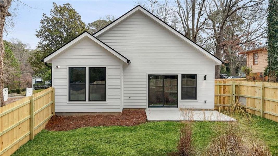 Exterior details and patio area of a home in , Atlanta (Image 3).