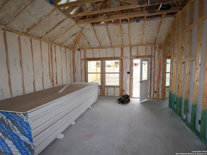 In-progress construction of a new home in Park Place, New Braunfels, TX (Image 32). In-progress construction of a new home in Park Place, New Braunfels, TX (Image 32).