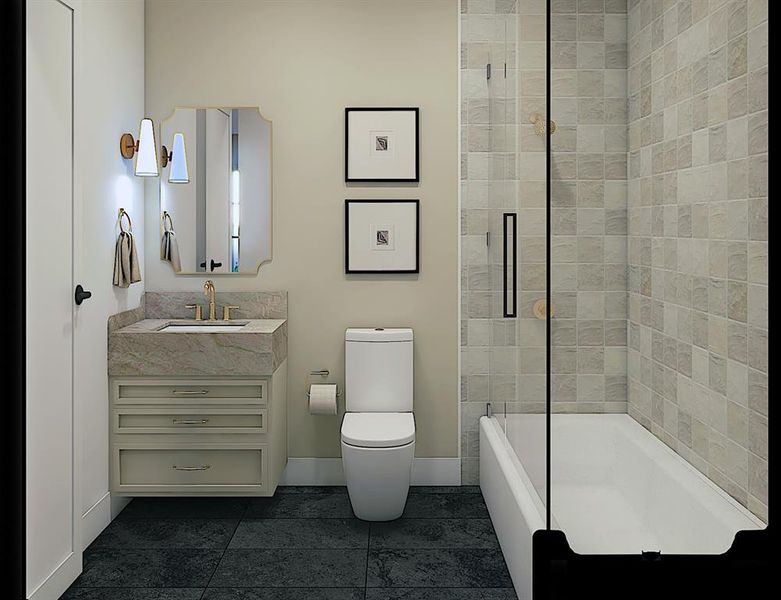 Furnished interior view inside a new home in , Dallas (Image 6).