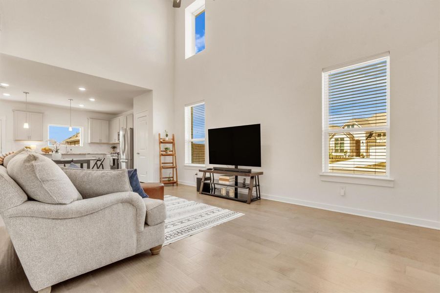 Furnished interior view inside a new home in Crosswinds, Kyle (Image 15).