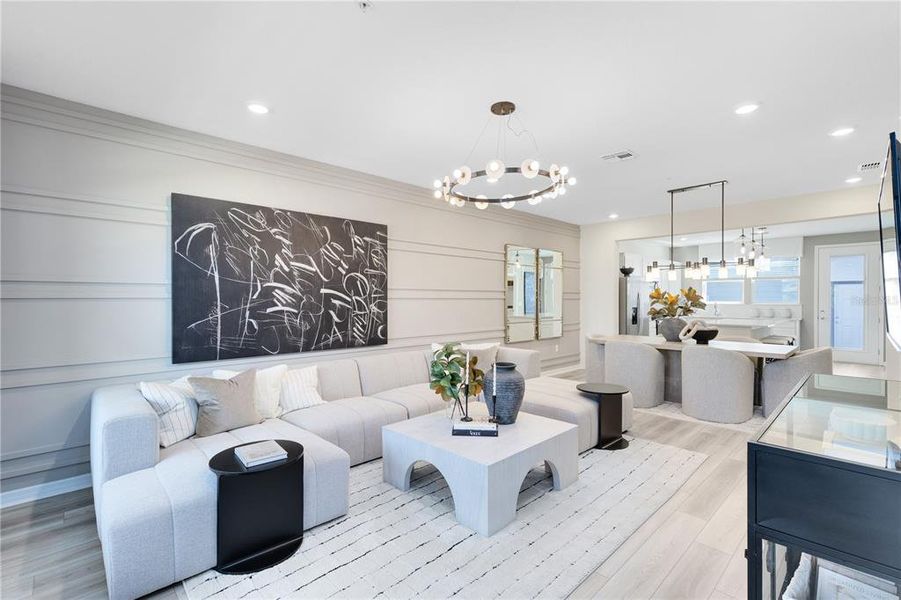 Furnished interior view inside a new home in EverBe, Orlando (Image 19).