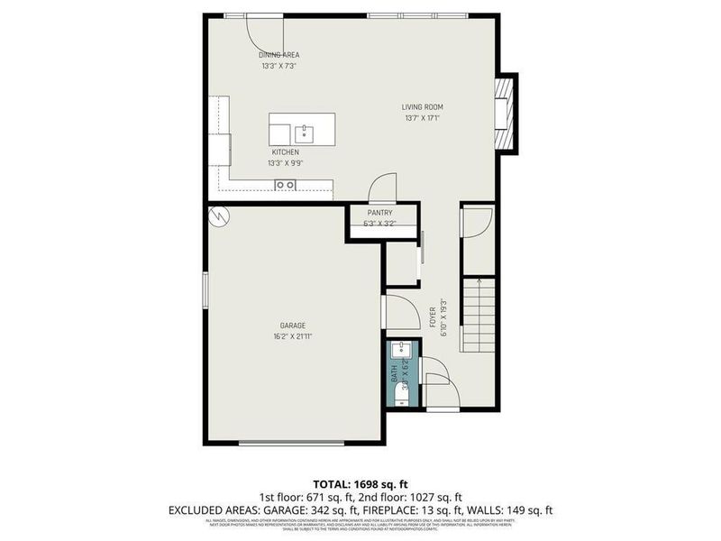 2D floor plan layout of this home in , Conyers, GA (Image 6).