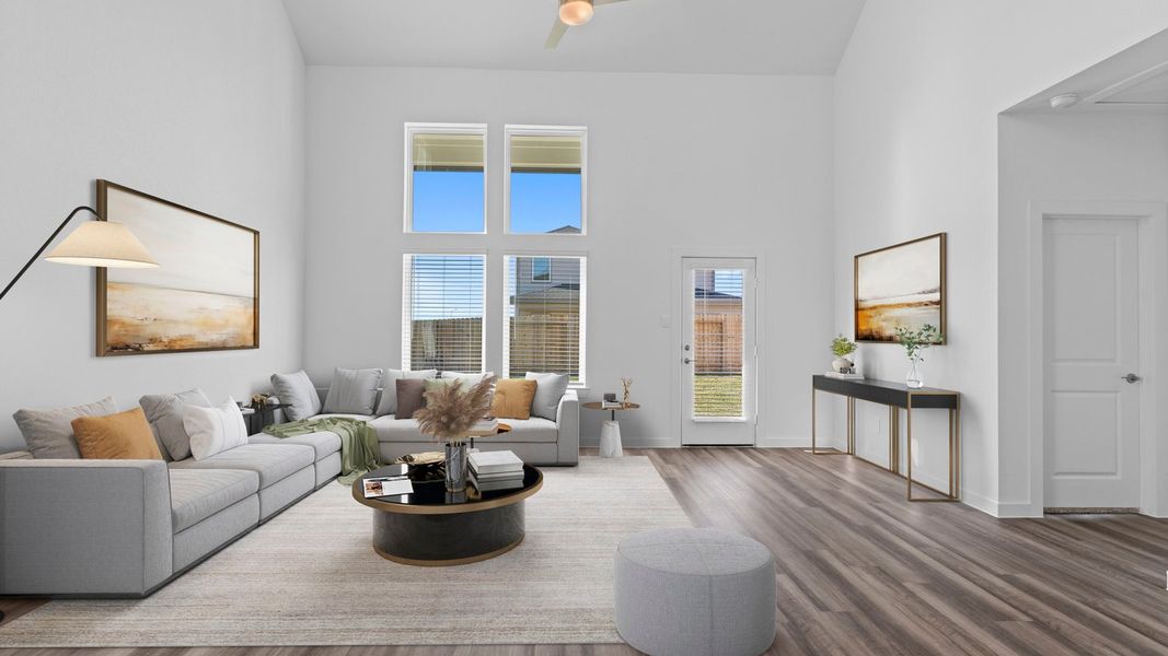Furnished interior view inside a new home in Blue Heron Estates, Beasley (Image 12).