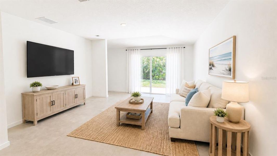 Furnished interior view inside a new home in , Palm Coast (Image 5). Furnished interior view inside a new home in , Palm Coast (Image 5).