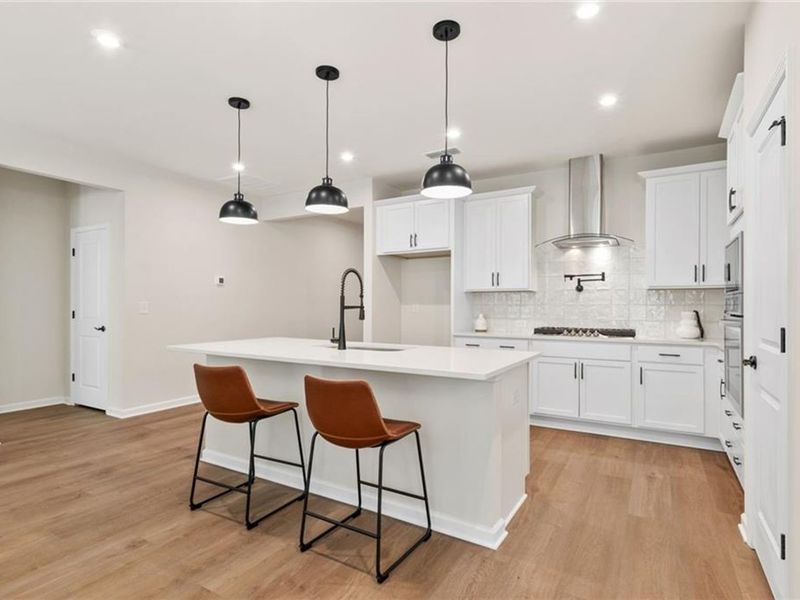 Furnished interior view inside a new home in Kelly Preserve, Loganville (Image 5). Furnished interior view inside a new home in Kelly Preserve, Loganville (Image 5).