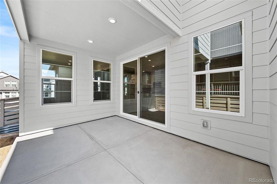 Exterior details and patio area of a home in , Littleton (Image 15).