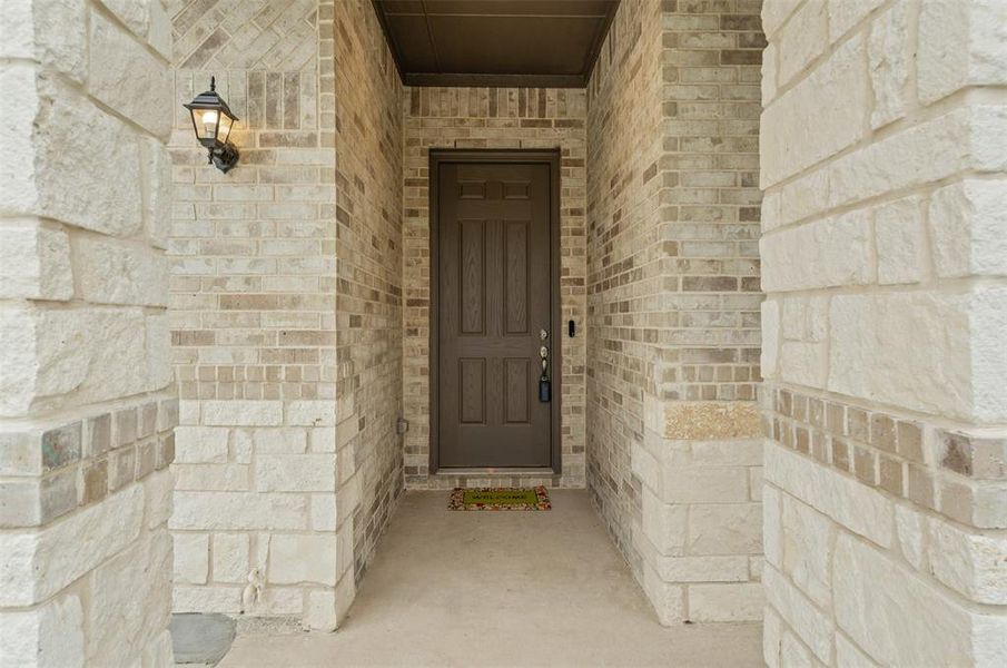 Exterior details and patio area of a home in , Godley (Image 24).
