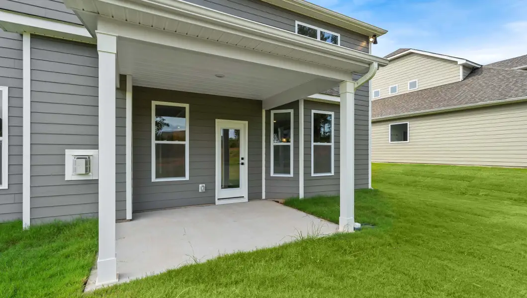 Exterior details and patio area of a home in Campbell Ridge, Pelzer (Image 2). Exterior details and patio area of a home in Campbell Ridge, Pelzer (Image 2).