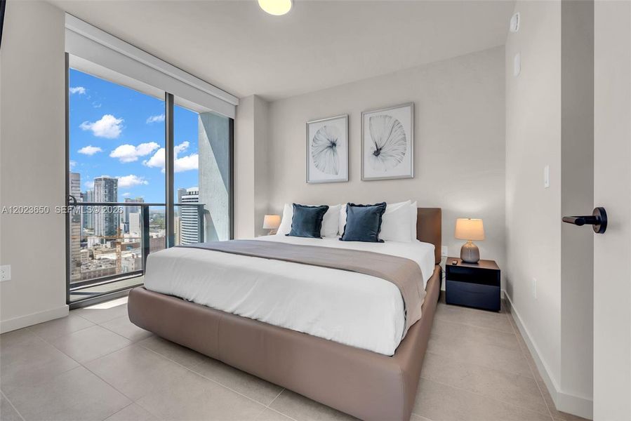 Furnished interior view inside a new home in , Miami (Image 36).