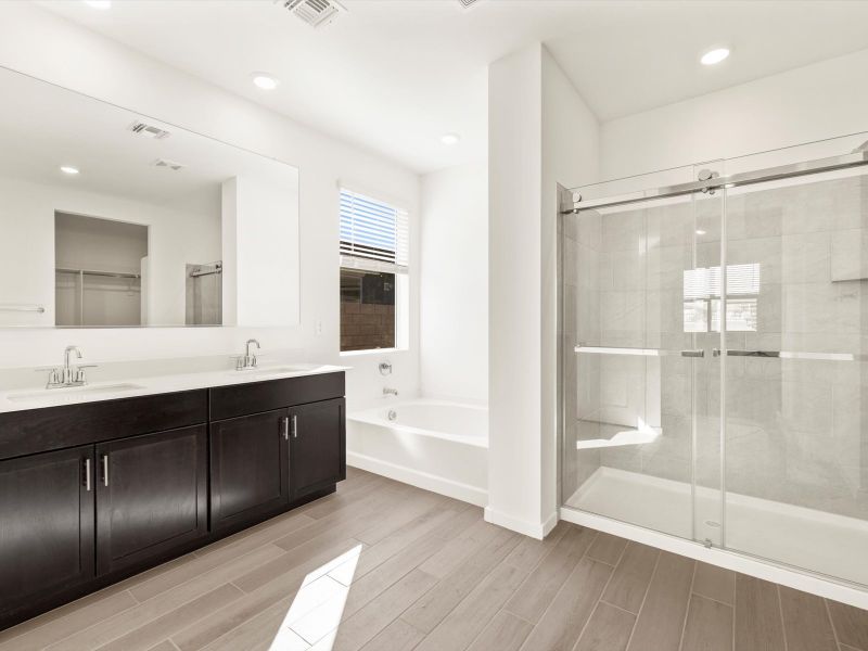 Furnished interior view inside a new home in Mesquite Mountain Ranch at Frontera, Surprise (Image 4).