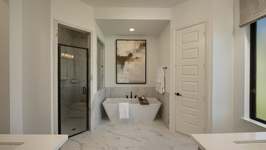 Furnished interior view inside a new home in Trinity Falls, McKinney (Image 16).