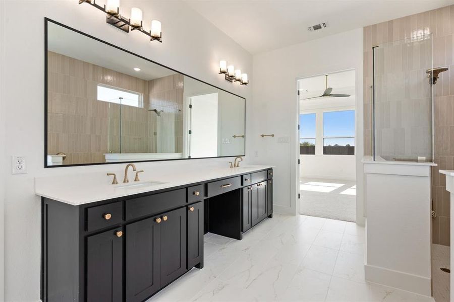 Furnished interior view inside a new home in NorthGlen, Haslet (Image 15).