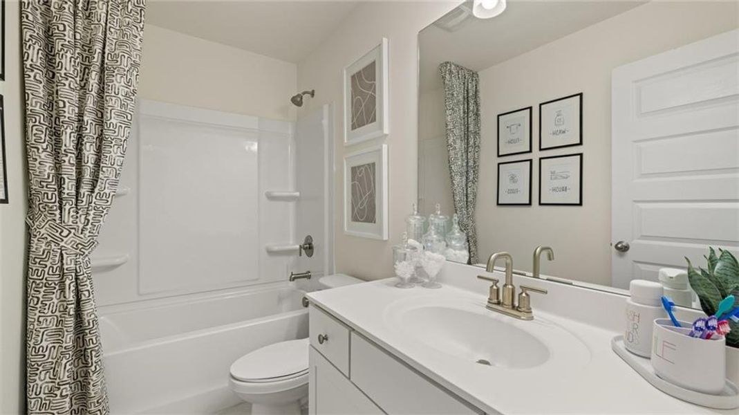 Furnished interior view inside a new home in Heritage Pointe, Senoia (Image 22).