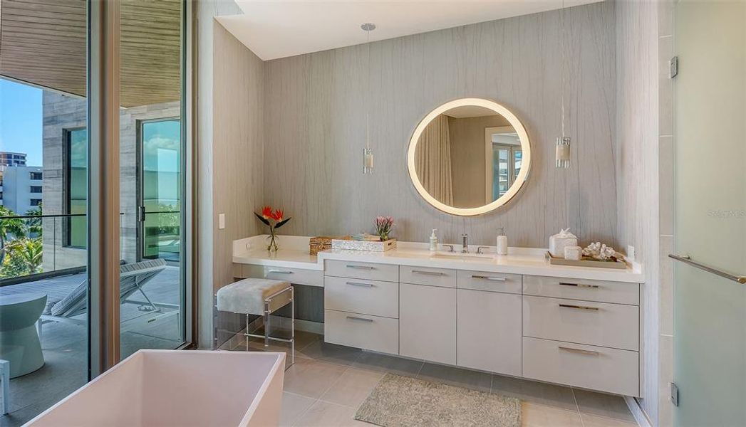 Furnished interior view inside a new home in , Longboat Key (Image 51). Furnished interior view inside a new home in , Longboat Key (Image 51).