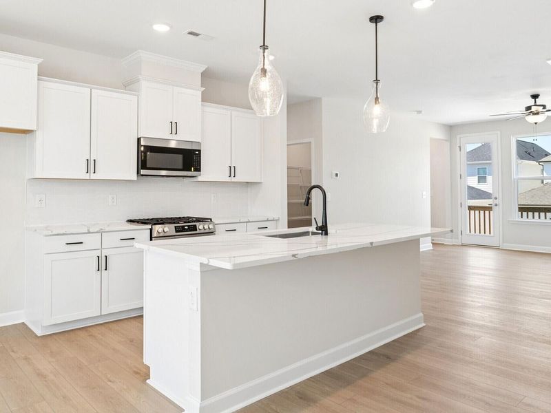 Furnished interior view inside a new home in Forestville Yard Townhomes, Knightdale (Image 5).
