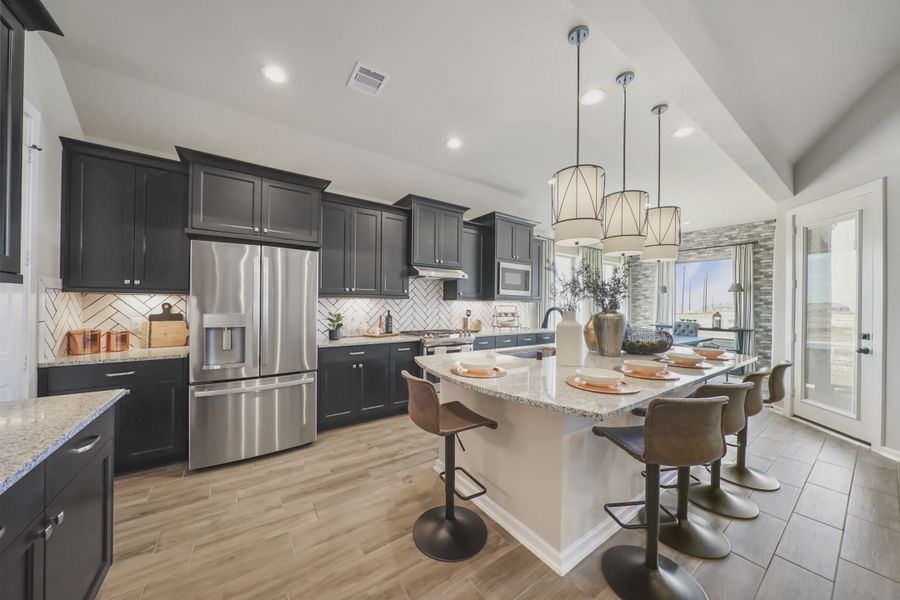 Representative furnished interior of a home built from the Bradford by Chesmar Homes in Jordan Ranch 55's, Fulshear (Image 4).