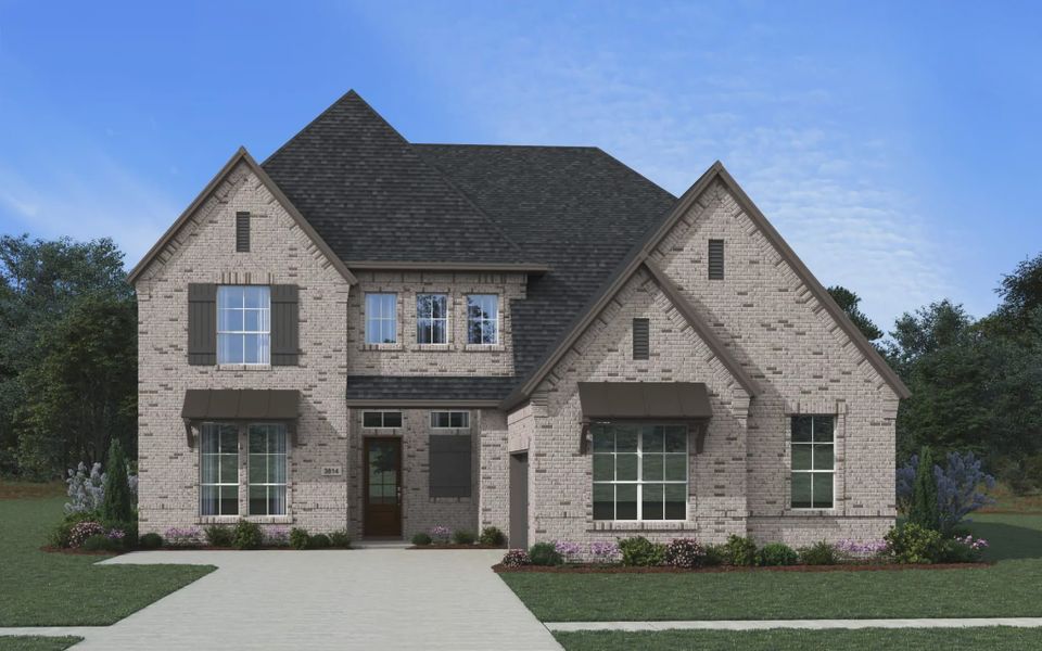 Representative exterior photo of a completed home built from the Durban by Chesmar Homes in Prominence 60's, San Antonio, TX (Image 5).