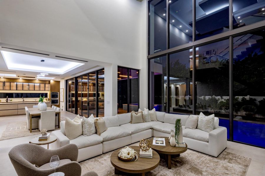 Furnished interior view inside a new home in , Boca Raton (Image 7). Furnished interior view inside a new home in , Boca Raton (Image 7).