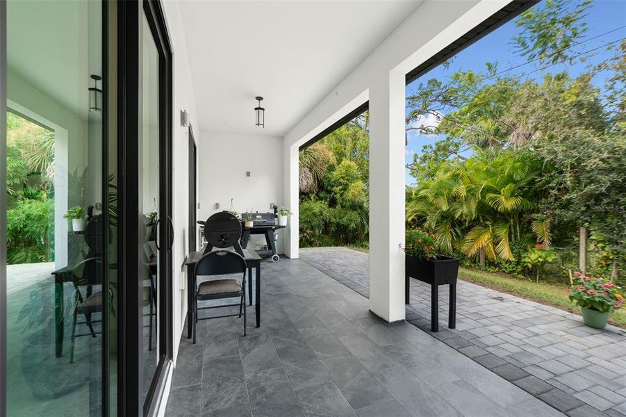 Exterior details and patio area of a home in , Venice (Image 24). Exterior details and patio area of a home in , Venice (Image 24).