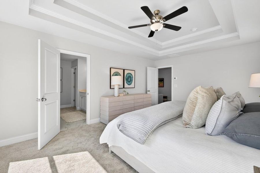 Furnished interior view inside a new home in , Suwanee (Image 19).