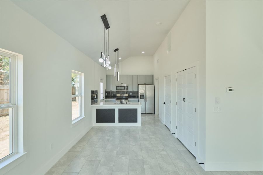 Furnished interior view inside a new home in , Cleveland (Image 9).