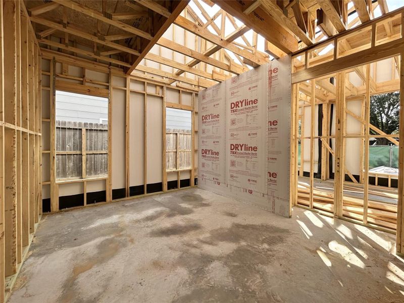 First Floor Guest Suite Bedroom. Construction Photo as of 11/5/2025