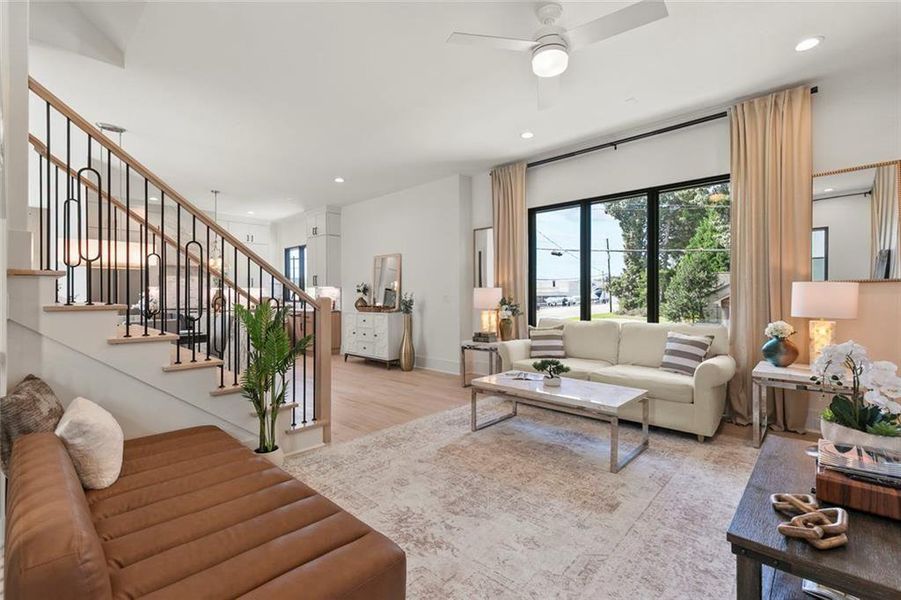 Furnished interior view inside a new home in , Atlanta (Image 18).