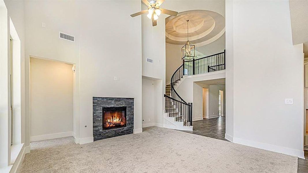 Representative furnished interior of a home built from the The Fairfax III by Westin Homes in The Trails, New Caney (Image 8).