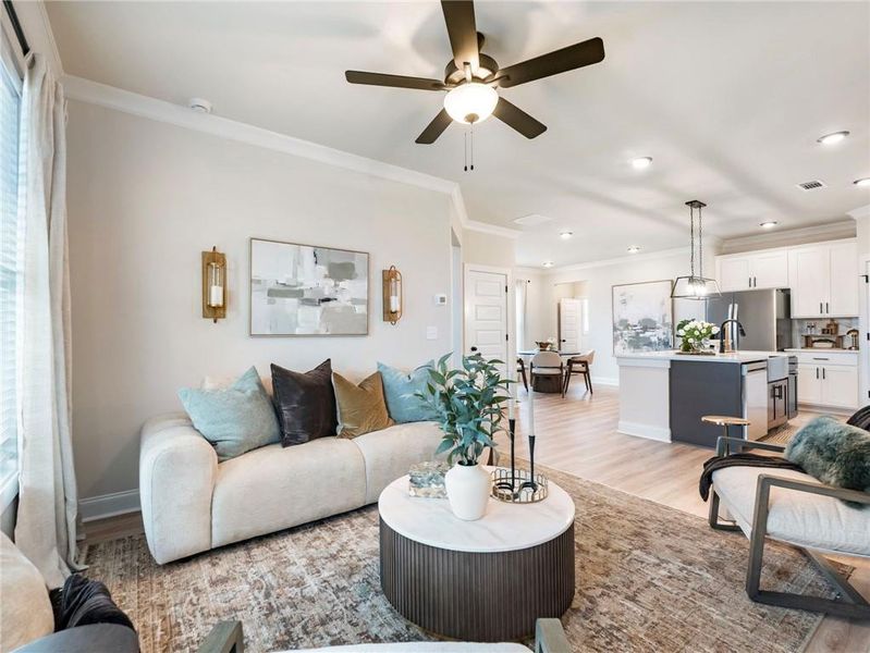 Furnished interior view inside a new home in Apalachee Overlook, Winder (Image 15).