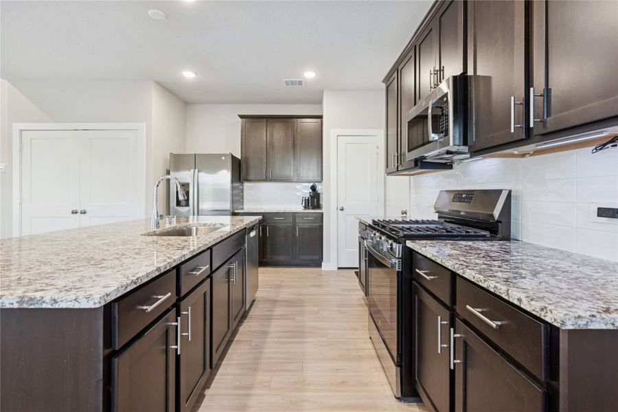 Furnished interior view inside a new home in , Willis (Image 14).