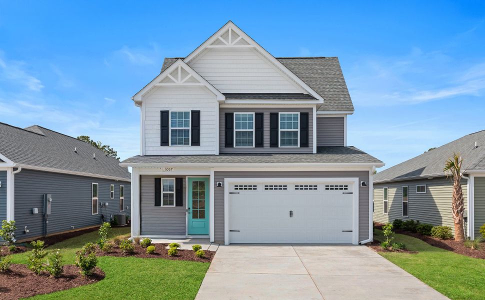 Representative exterior photo of a completed home built from the The Hickory by Chesapeake Homes in Highgate, Clayton, NC (Image 22). Representative exterior photo of a completed home built from the The Hickory by Chesapeake Homes in Highgate, Clayton, NC (Image 22).
