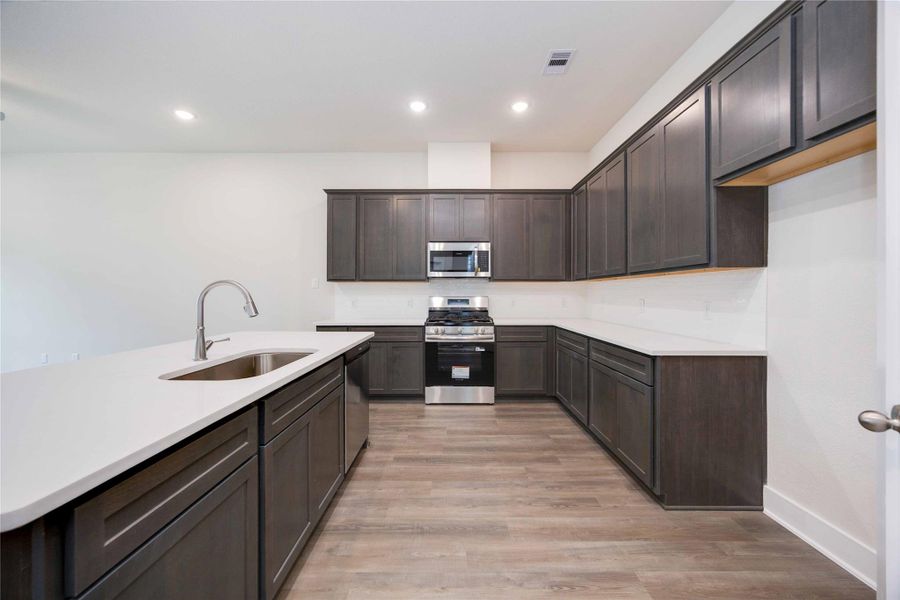 Furnished interior view inside a new home in Alicante, Houston (Image 4). Furnished interior view inside a new home in Alicante, Houston (Image 4).